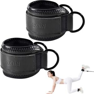 Gym‎ Ankle Straps for Resistance Bands Cable Machine Glute Leg Workout Set
